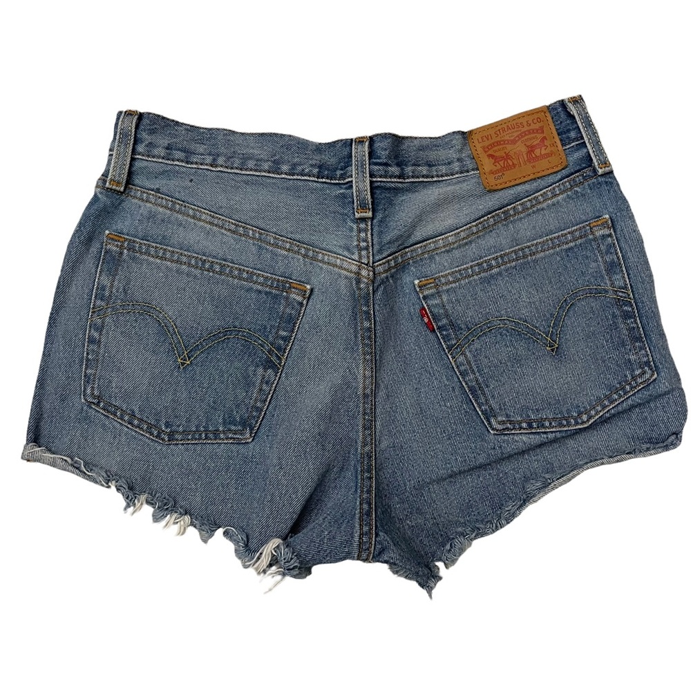Levi's 501 Original Button Fly Cut Off  Jean Shorts  Size 28
